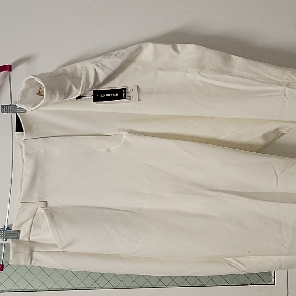 NEW NWT Express White Boot Cut High Rise Pants XL